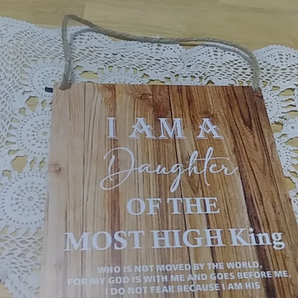 Christian hanging plaque, new